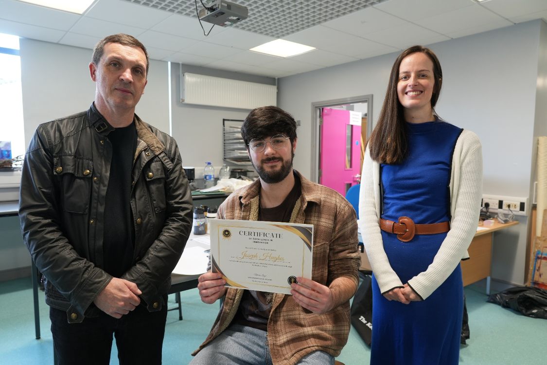 Charles Walsh, Joe Hughes and Natasha Lloyd